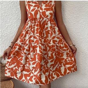 Sleeveless floral dress